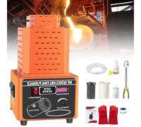 Sunseota Electric Gold Melting Furnace, 5000W Fusion Furnace, Digital Fusion Furnace 1600°C/2912℉,Nelting Furnace,Smelting Furnace Metal,Casting Kit with Graphite Crucible Orange-2kg
