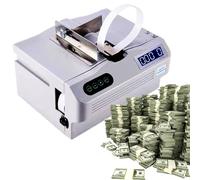 Sunseota Intelligent Banknote Bundling Machine Currency Strapping Tool Currency Bundle Strapping for Bank Automatic Small Cross Binding Machine Paper Tape Money Strapping Bundling Money Packer
