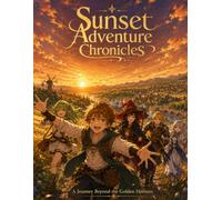 Sunset Adventure Anime Chronicles: Beyond the Golden Horizon Fantasy Anime Coloring Book