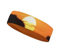 Sunset African Savanna Headband Moisture Wicking, Breathable Athletic Sweat Bands for Outdoor Sports, Mens Woman Running Hair Bands for Basketball, Tennis, Baseball, Soccer