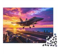 Sunset Aircraft Carrier 1000pcs Mini Puzzle For Adults Challenging