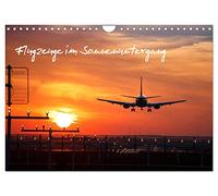 Sunset airplanes UK-Version (Wall Calendar 2026 DIN A4 Landscape), CALVENDO 12 Month Wall Calendar