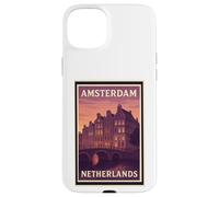 Sunset Amsterdam Netherlands Dusk Dawn Travel Art Graphic Case for iPhone 15 Plus