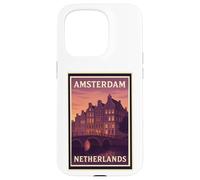 Sunset Amsterdam Netherlands Dusk Dawn Travel Art Graphic Case for iPhone 15 Pro