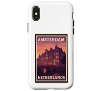 Sunset Amsterdam Netherlands Dusk Dawn Travel Art Graphic Case for iPhone X/XS