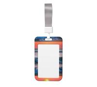 Sunset and sunrise ocean wave print card holder, installation is simple, for office, hospital, etc