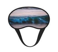 Sunset and Sunrise with Ocean Sea Waves Print Sleep Mask for Side Sleepers Cup-Shaped Blackout Eye Mask Shades Cover for Men and Women