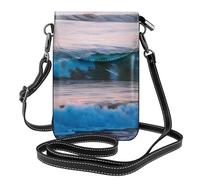 Sunset and Sunrise with Ocean Sea Waves Print Women Shoulder Bag Stylish Phone Purse for Travel Everyday Use Gifting Commuting