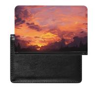 Sunset at Dusk Passport Holder Passport Cover Protector Essentials with Credit Card Slots for Women Men