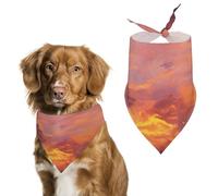 Sunset at Dusk Pet Scarf Exquisite Fashion Dog Bandanas Breathable Triangle Cat Dogs Bibs Scarf for Dog Bandana for Small Medium Large Kerchief