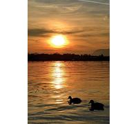 Sunset at Lake Iseo Lombardy Italy Journal: 150 page lined notebook/diary
