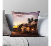 Sunset At OK Corral Tombstone Pillowcase Polyester Linen Velvet Creative Zip Decor Pillow Case Sofa Seater Cushion Cover