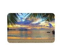 Sunset At The Beach Diatomaceous Earth Shower Mat, Non-Slip Super Absorbent Quick Drying Bathroom Floor Mat