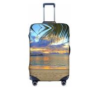 Sunset at The Beach Luggage Cover Suitcase Trolley Case Protector Elastic Washable Anti Scratch Fit 18-32 Inch