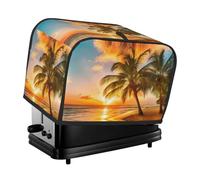 Sunset at The Beach Patterned toaster lid, hangable, suitable for restaurant and home dining table decoration.