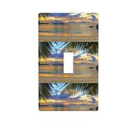 Sunset At The Beach Print Graphics Decor Wallplates -Single Toggle Light Switch Cover Wall Plate Cover