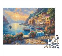 Sunset at The Harbor 1000 Piece Jigsaw Puzzle for Adult Kids Toy Intellectual Game Educational Game for Adult Child Stress Relief Home Decoration Jigsaw Puzzles 1000pcs (75x50cm)