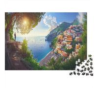 Sunset at The Harbor 1000 Piece Puzzle Games Premium & Durable for Adults Fun Puzzles for Creativity And Mindfulness Challenging Jigsaw Puzzles for Adults And Family for Stress Relief 1000pcs (75x50cm