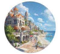Sunset at The Harbor 1000 Pieces Jigsaw Puzzles For Adults Family Challenge Toys Stress Relieving Entertainment Cultivate The Spirit of Teamwork for Men, Women, Elders, Seniors 1000pcs (67.5x67.5cm)