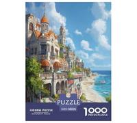 Sunset at The Harbor Jigsaw Puzzles for Adults The Impossible Challenge 1000 Pieces Difficult Hard Jigsaw Puzzles for Man And Woman with Letters on Back 38x26cm/1000pcs