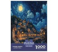 Sunset at The Harbor Jigsaw Puzzles Puzzles for Adults Kids. 1000 Piece Impossible Challenge Toy Educational Games Home Decoration for Adults& Kids Age 14 Years Up 70x50cm/1000pcs
