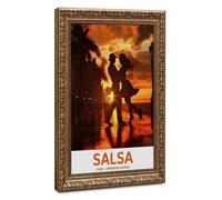 Sunset at The Salsa Dancer's Studio Canvas Poster Bedroom Decor Landscape Office Room Decor Gift 24" L X 36" W