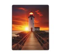 Sunset at the Seaside Print Square Mouse Pad, Rubber Base Mouse Pads Home Decoration Laptop Mouse Pad for Office Computer Gaming Desk Accessories