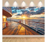 Sunset background on the cruise ship deck - No electricity required. It is multi-purpose and serves as a beautiful photography