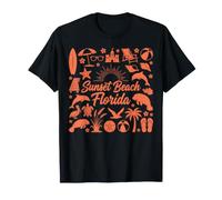 Sunset Beach Florida Beach Vacation Coastal Life T-Shirt