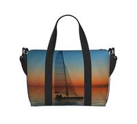 Sunset Beach Hand Travel Bag - Lightweight and Versatile Travel Companion with Spacious Design, Multi-Purpose Bag, Luggage Bag, Beach Bag, Gym Bag, Sports Bag
