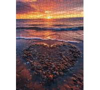 Sunset Beach Jigsaw Puzzle 6000 Piece, Puzzles for Adults 6000, The Impossible Challenge, Jigsaw Puzzle Games Classic Educational, Wooden Puzzles, for Home Wall Decoration Gift FNKL1-667