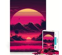 Sunset Beach Landscapes 1000 Piece Jigsaws for Teenagers Mind Exercise Toy Mental Relax Design Assembly Santa Wish List 38x52cm
