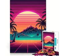 Sunset Beach Landscapes Jigsaw Puzzles for Teenagers 1000 Piece Smart Toy Leisure Time Accurate Cut Seasonal Gift 38x52cm