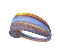 Sunset Beach Print Sports Headbands For Men Women, Moisture Wicking Sweat Band Elastic Wide Hair Bands,For Running, Cycling, Basketball, Gym Exercise, Football