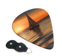 Sunset Beach Sailboat Guitar Pickfor Pickups For Acoustic Electric Guitar Bass Ukulele