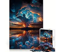 Sunset Beach Storm 1000 Piece Jigsaw Puzzles for Adults Teenagers Memory Upgrade Light Relax Sharp Cut Lovely Gift 50x75cm
