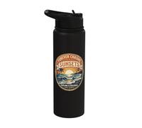 Sunset Beach Surfer Vacation Beach Vibe Chasing Sunsets Stainless Steel Insulated Water Bottle