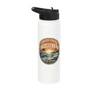 Sunset Beach Surfer Vacation Beach Vibe Chasing Sunsets Stainless Steel Insulated Water Bottle