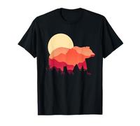 Sunset Bear Landscape Design - Mountain Forest T-Shirt