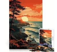 Sunset Beauty 1000 Piece Jigsaw Puzzles for Adults Sharp Logic Toy Home Leisure Tight Cut Heartfelt Gift 50x75cm