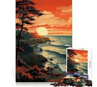 Sunset Beauty 1000 Pieces Jigsaws Adults Puzzles Gifts Reason Skill Toy Stress Release Exact Cut Santa Wish List 38x26cm