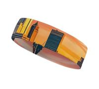 Sunset Bridge Skyscraper Headbands for Women & Men Sports Headband, Fits All Head Sizes, Ultra Absorbent & Non-Slip Sweatband for Running, Yoga, Gym