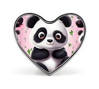 Sunset Cactus in Desert Fashion Heart Brooch Pins Lightweight Enamel Lapel Pin for Women Men, Hat Bag Jacket Clothing Accessory Jewelry Gift, Panda Star, Love form