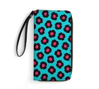 Sunset Cactus in Desert Leather Wallet Clutch Purse Leather Large Capacity Wristlet Wallets for Women