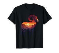 Sunset Canyon Bighorn Sheep Desert Hiking T-Shirt
