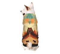 Sunset Canyon Dog Hoodie – Soft & Breathable Polyester Pet Clothes for Small, Medium, and Large Dogs