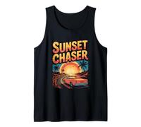 Sunset Chaser Vacation Vibes Graphic Road Trip Tank Top