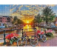 Sunset City Puzzle - 3000 Piece Jigsaw Puzzles for Adults - The Back Features Printed Letter Guides - The Pieces fit Together Snugly - Wooden Puzzles for Adults - Gifts Family 48.0 X 31.9 Inch s7h-382