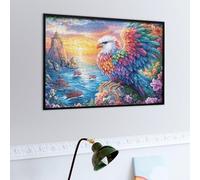 Sunset Cloud Sea Flying Bald Eagle 500 Piece Jigsaw Puzzle for All Ages Fantastic Beasts Jigsaw Thoughtful Housewarming Gift Family Game Night Vibrant Design Stress Reliever 500 PCS