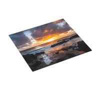 Sunset Clouds Coast Hawaii Printed Dish Drying Mat 46x41CM Dish Drying Pad Highly Absorbent Microfiber Kitchen Counter Mat for Dishes Drainer
